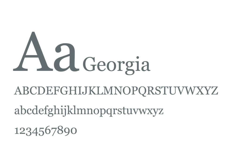Font Design Georgia