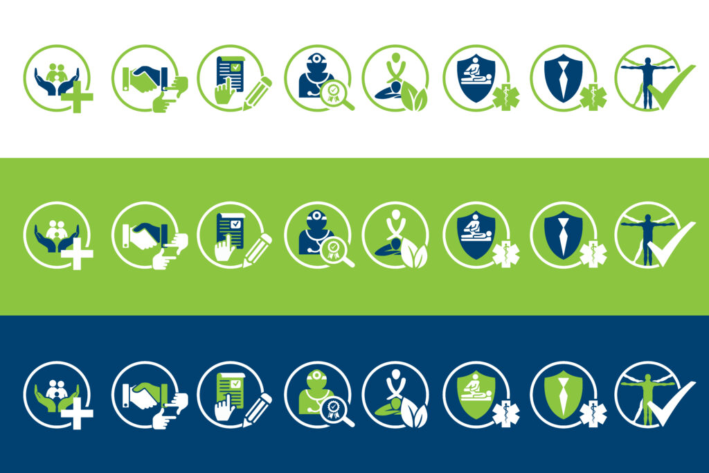 Illustration Infographic icon design Physio Therapy